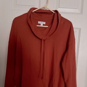 Kim Rogers Orange Turtleneck Sweater Size XL
